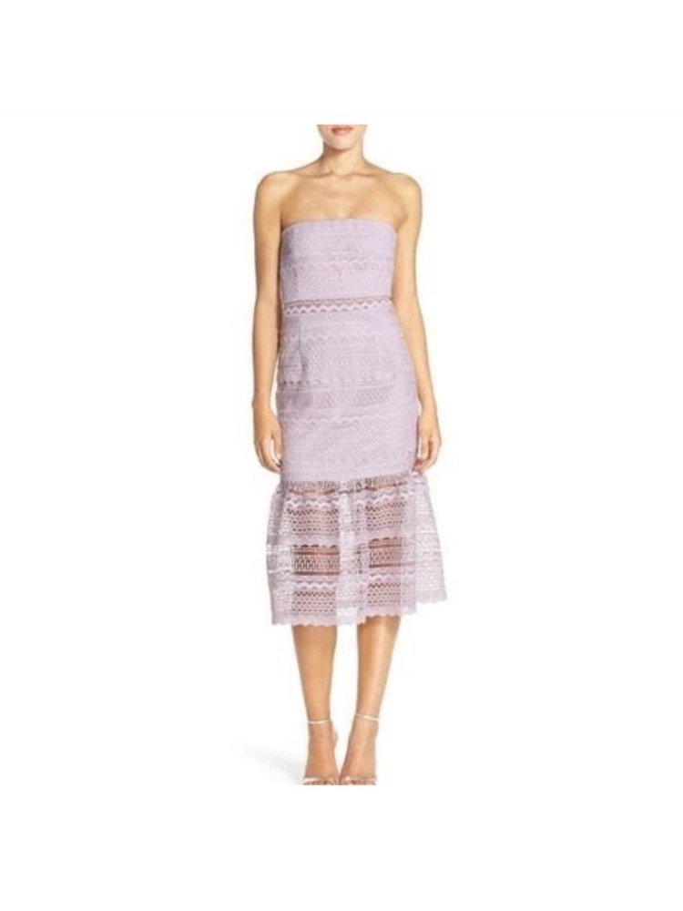 Bardot Lily Strapless Lace Midi Dress Us 6